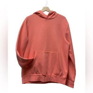 New! Abound long sleeve hoodie, coral color, cotton, size women’s medium